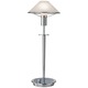 Aging Eye Glass Shade Table Lamp - Chrome / Alabaster White Aging Eye Glass Shade Table Lamp - Chrome / Alabaster White
