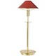 Aging Eye Glass Shade Table Lamp - Polished Brass / Magma Red Aging Eye Glass Shade Table Lamp - Polished Brass / Magma Red