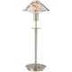 Aging Eye Glass Shade Table Lamp - Satin Nickel / Marble Aging Eye Glass Shade Table Lamp - Satin Nickel / Marble