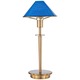 Aging Eye Mini Table Lamp - Antique Brass / Pearl Blue