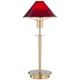 Aging Eye Mini Table Lamp - Brushed Brass / Magma Red