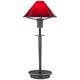 Aging Eye Mini Table Lamp - Hand Brushed Old Bronze / Magma Red