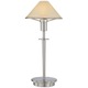 Aging Eye Mini Table Lamp - Satin Nickel / Alabaster Creme