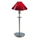 Aging Eye Mini Table Lamp - Satin Nickel / Magma Red
