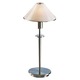 Aging Eye Mini Table Lamp - Satin Nickel / Pearl White