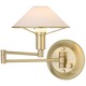 Aging Eye Glass Shade Swing Arm Wall Lamp - Brushed Brass / True White Aging Eye Glass Shade Swing Arm Wall Lamp - Brushed Brass / True White