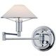 Aging Eye Glass Shade Swing Arm Wall Lamp - Chrome / True White Aging Eye Glass Shade Swing Arm Wall Lamp - Chrome / True White