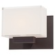 Cubism Vanity Wall Light - Dorian Bronze / White