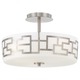 Alecias Necklace Semi Flush Ceiling - Brushed Nickel / Etched Opal Alecias Necklace Semi Flush Ceiling - Brushed Nickel / Etched Opal