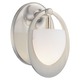 P5901 Earring Vanity Light - Brushed Nickel / Etched Opal P5901 Earring Vanity Light - Brushed Nickel / Etched Opal