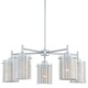 P965 Grid II Chandelier - Chrome / Clear/Chrome Mesh P965 Grid II Chandelier - Chrome / Clear/Chrome Mesh