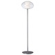P3804 Soft Floor Lamp - Chrome / Clear/White Frosted