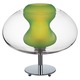 P3814 Soft Stem Table Lamp - Chrome / Clear/Apple Green P3814 Soft Stem Table Lamp - Chrome / Clear/Apple Green