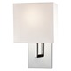 P470 Wall Sconce - Chrome / White Linen P470 Wall Sconce - Chrome / White Linen