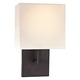 P470 Wall Sconce - Bronze / White Linen P470 Wall Sconce - Bronze / White Linen