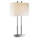 P184 Table Lamp - Brushed Nickel / White Linen P184 Table Lamp - Brushed Nickel / White Linen