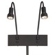 Save Your Marriage Double Wall Lamp - Sable Bronze Patina / 