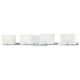 Curvy Corner Bath Light - Chrome / Etched Opal Curvy Corner Bath Light - Chrome / Etched Opal