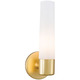 Saber Vanity Wall Sconce - Honey Gold / Etched Opal