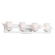 Tilt Bath Light - Brushed Aluminum / White