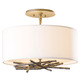 Brindille Semi Flush Light - Burnished Steel / Natural Anna Brindille Semi Flush Light - Burnished Steel / Natural Anna