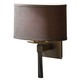 Beacon Hall 810 Wall Sconce - Burnished Steel / Eclipse Micro Suede