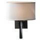 Beacon Hall 810 Wall Sconce - Burnished Steel / Natural Anna