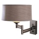 Right Swing Arm Wall Light - Dark Smoke / Eclipse Micro Suede Right Swing Arm Wall Light - Dark Smoke / Eclipse Micro Suede