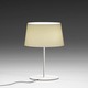 Warm Aluminum Shade Table Lamp -  / Off White Matte Lacquer