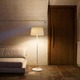 Warm Aluminum Shade Floor Lamp -  / Off White Matte Lacquer