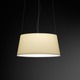 Warm Fabric Shade Pendant - Aluminum / Off White Screen Mesh