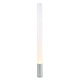 Elise Floor Lamp - Satin Aluminum / White