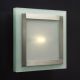 Slim Square Wall / Ceiling Mount - Satin Nickel / Frosted Slim Square Wall / Ceiling Mount - Satin Nickel / Frosted