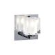 Glacier Vanity Wall Sconce - Polished Chrome / Clear/Frost