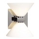 Matrix 2 Light Wall Sconce - Chrome / White