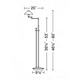 Aging Eye Metal Shade Swing Arm Floor Lamp -  / 