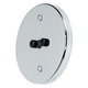 Display Jack 4 Inch Round Canopy - Chrome / 