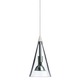 Freejack Cone Pendant - Satin Nickel / Clear