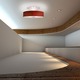 Air Wave Ceiling Lamp - Chrome / Red Air Wave Ceiling Lamp - Chrome / Red