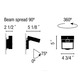 Alpha Reading Wall Lamp -  / 