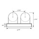 Linear T8 Slide by Side Remote Ballast - Natural / White