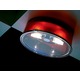 Box Round Wall or Ceiling Light - Chrome / Red Box Round Wall or Ceiling Light - Chrome / Red