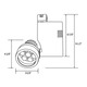 Optica 27W LED Medium Beam Track Head Non-Dimmable -  / 