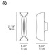 Cadmo Fluorescent Wall Light Dimmable - /