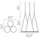 Fucsia 3 Light UL Suspension - /