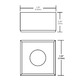 Dot Square 30 Degree LED Undercabinet - /