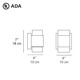 Dupla Halogen Double Wall Light -  / 