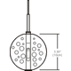 FJ Bubble Ball Pendant 12V - /