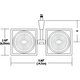 FJ Form Square 2-Head - /