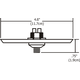 FJ 4 Inch Round Canopy -  / 